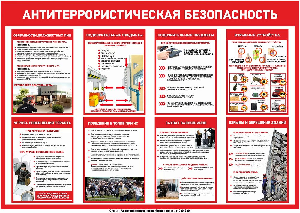 Памятка по антитеррористической безопасности